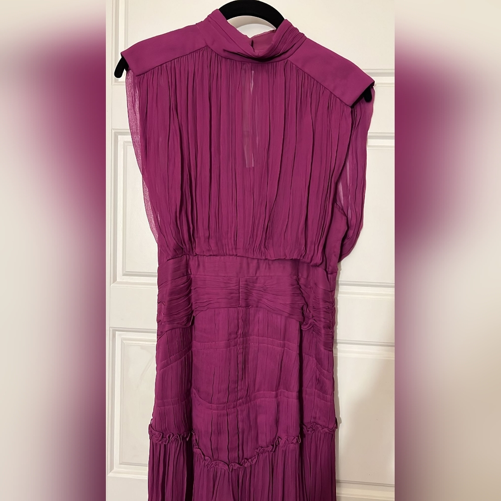 Long violet dress